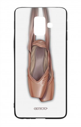 Samsung A6 Plus WHT Two-Component Cover - WHT Ballet Tips