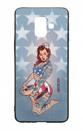 Samsung A6 Plus WHT Two-Component Cover - USA Pin Up