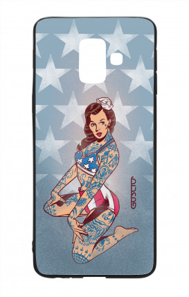 Cover Bicomponente Samsung A6 Plus - Pin Up Stelle e Strisce