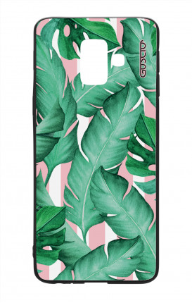 Samsung A6 Plus WHT Two-Component Cover - Banano Leaves Pattern