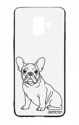 Samsung A6 Plus WHT Two-Component Cover - French Bulldog