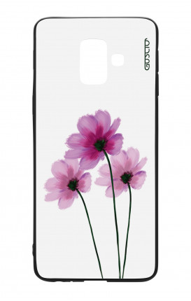 Samsung A6 Plus WHT Two-Component Cover - Flowers on white