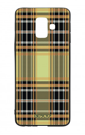 Samsung A6 Plus WHT Two-Component Cover - Yellow tartan
