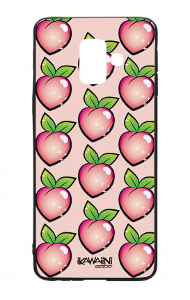 Samsung A6 Plus WHT Two-Component Cover - Peaches Pattern Kawaii