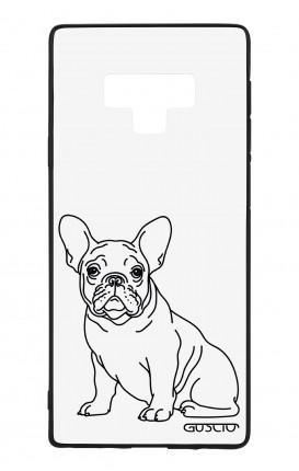 Samsung Note 9 WHT Two-Component Cover - French Bulldog