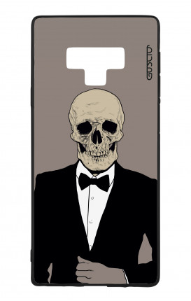 Samsung Note 9 WHT Two-Component Cover - Tuxedo Skull