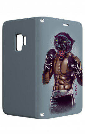 Case STAND Samsung A6 - Boxing Panther