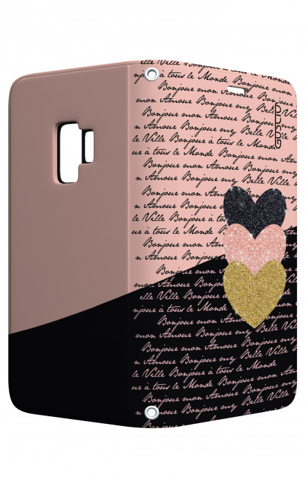Case STAND Samsung A6Plus - Hearts on words