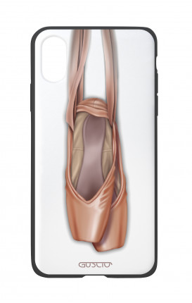 Apple iPh XS MAX WHT Two-Component Cover - WHT Ballet Tips