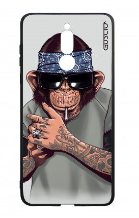 Huawei Mate10Lite WHT Two-Component Cover - Chimp with bandana