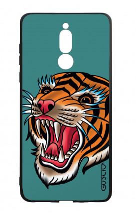 Huawei Mate10Lite WHT Two-Component Cover - Tiger Tattoo on teal
