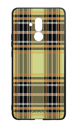 Huawei Mate20Lite WHT Two-Component Cover - Yellow tartan