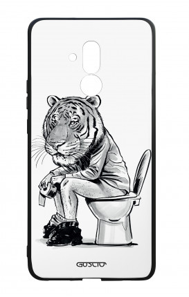 Cover Bicomponente Huawei Mate 20 Lite - Tigre al cesso