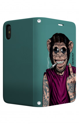 Cover STAND Apple iphone XS MAX - Scimmia felice