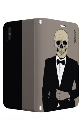 Cover STAND Apple iphone XS MAX - Teschio in Smoking