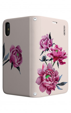 Cover STAND Apple iphone XS MAX - Peonie rosa