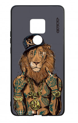 Cover Bicomponente Huawei Mate 20 - Lion King grigio