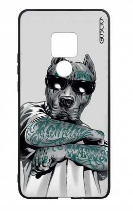 Huawei Mate20 WHT Two-Component Cover - Tattooed Pitbull
