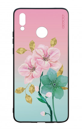 Huawei P Smart Plus WHT Two-Component Cover - Pink Flowers