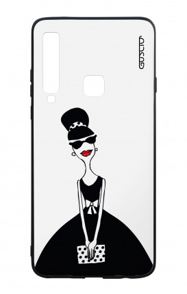 Samsung A9 2018 WHT Two-Component Cover - Miss with Handbag 