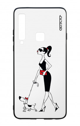 Samsung A9 2018 WHT Two-Component Cover - Miss with Dog