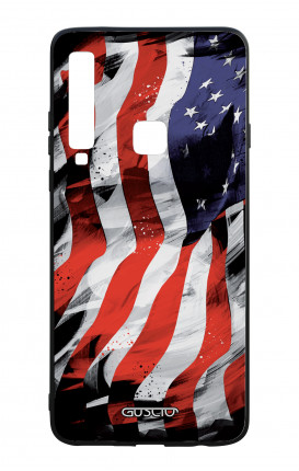 Samsung A9 2018 WHT Two-Component Cover - Used America Flag