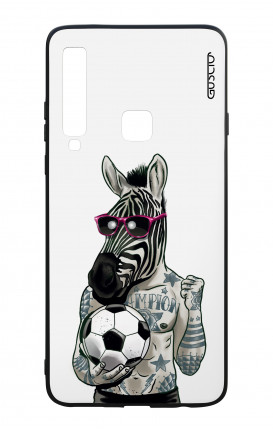 Samsung A9 2018 WHT Two-Component Cover - WHT Zebra