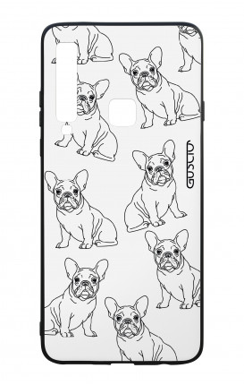 Cover Bicomponente Samsung A9 2018 - Bulldog francese pattern