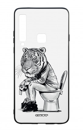 Samsung A9 2018 WHT Two-Component Cover - Tiger on WC