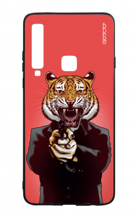Samsung A9 2018 WHT Two-Component Cover - Tiger with Gun