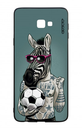 Samsung J4 Plus WHT Two-Component Cover - Zebra
