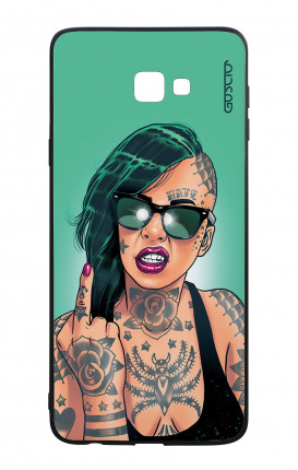Samsung J4 Plus WHT Two-Component Cover - Girl in Green