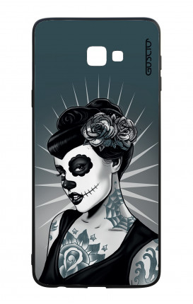 Cover Bicomponente Samsung J4 Plus - Calavera bianco e nero