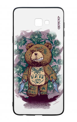 Cover Bicomponente Samsung J4 Plus - Orsacchiotto Killer bianco