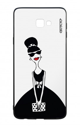 Cover Bicomponente Samsung J4 Plus - Signora con borsetta