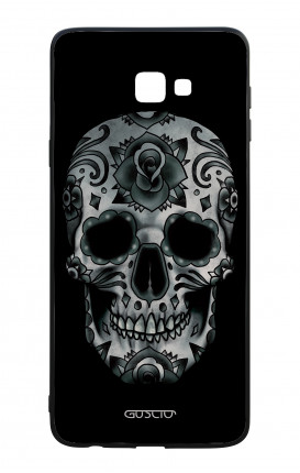 Samsung J4 Plus WHT Two-Component Cover - Dark Calavera Skull
