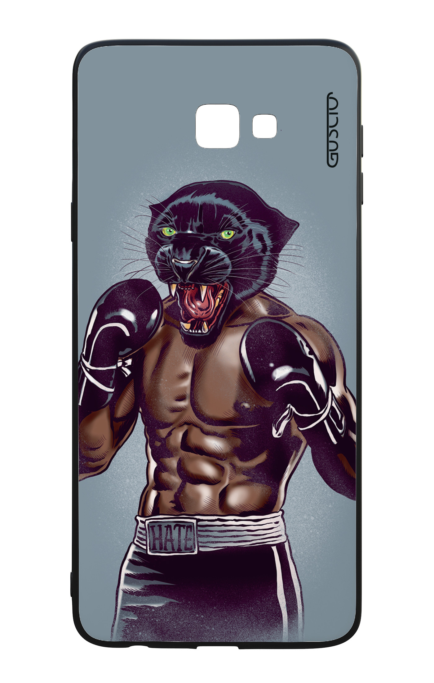 Samsung J4 Plus WHT Two Component Cover Boxing Panther