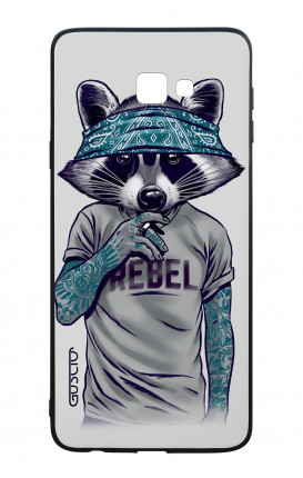 Cover Bicomponente Samsung J4 Plus - Procione con bandana