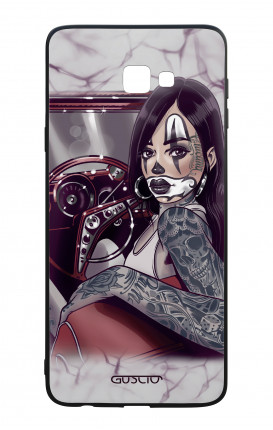 Samsung J4 Plus WHT Two-Component Cover - Chicana Pin Up on her way