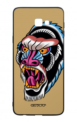 Cover Bicomponente Samsung J4 Plus - Gorilla Tattoo su ocra