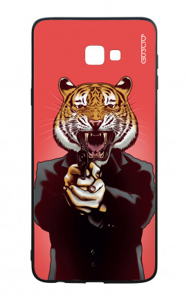 Samsung J4 Plus WHT Two-Component Cover - Tiger with Gun