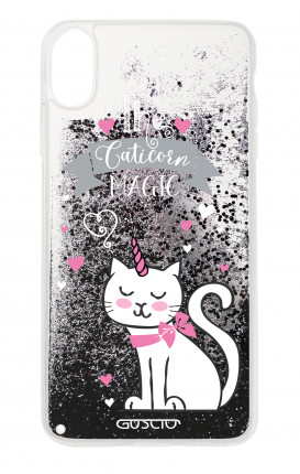 Cover GLITTER Liquid Apple iPhone XS MAX BLACK - Caticorn