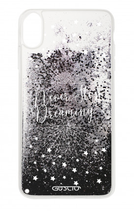 Cover GLITTER Liquid Apple iphone XS MAX BLK - Never Stop Dreaming