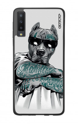 Cover Bicomponente Samsung A7 2018 - Pitbull tatuato