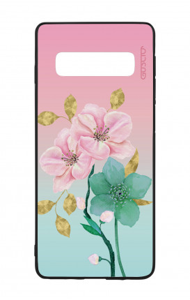 Samsung S10 WHT Two-Component Cover - Pink Flowers