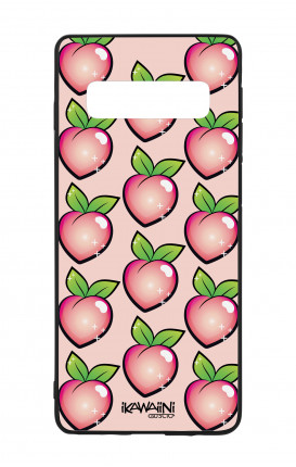 Samsung S10 WHT Two-Component Cover - Peaches Pattern Kawaii