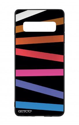 Samsung S10Plus WHT Two-Component Cover - Bands Abstract