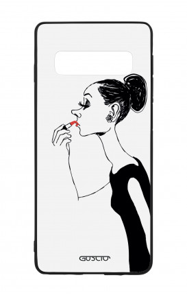 Cover Bicomponente Samsung S10Plus  - Miss con rossetto
