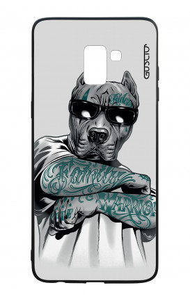 Cover Bicomponente Samsung J6  Plus 2018 - Pitbull tatuato