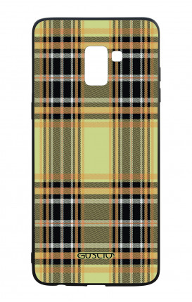 Cover Bicomponente Samsung J6  Plus 2018 - Tartan giallo
